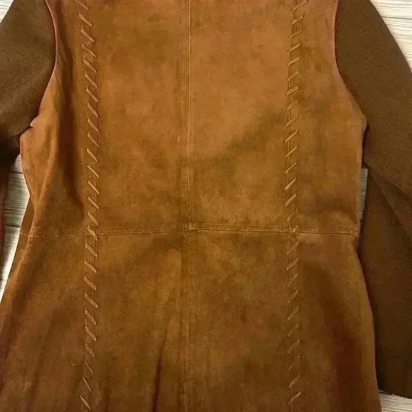 Vintage Southwestern Suede Leather Blazer - Picture 4 of 4